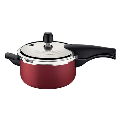 Panela de Pressão Tramontina Vancouver em Alumínio com Revestimento Interno e Externo Antiaderente Starflon Max Vermelho 20 cm 3 L