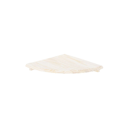 Prateleira Canto Tramontina em Madeira Pinus com Acabamento Branco 200x200x18 mm