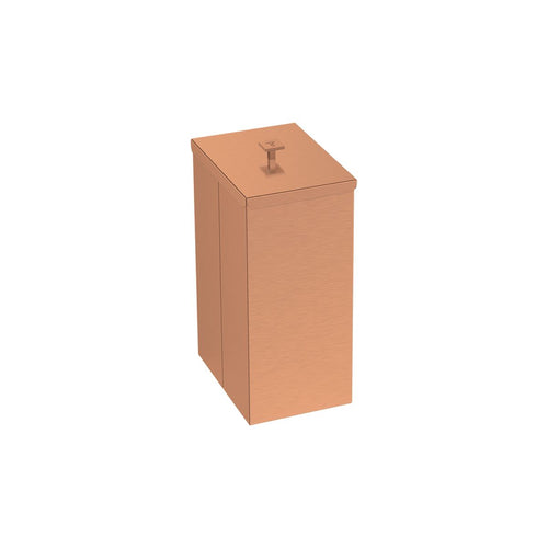 Lixeira Tramontina Luz Slim em Aço Inox com Acabamento Acetinado e Revestimento Rose 5,5 L