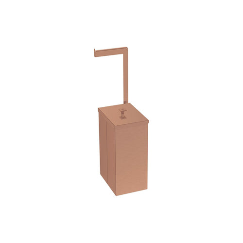 Lixeira Tramontina Luz Slim em Aço Inox 5,5 L com Suporte para Papel Higiênico